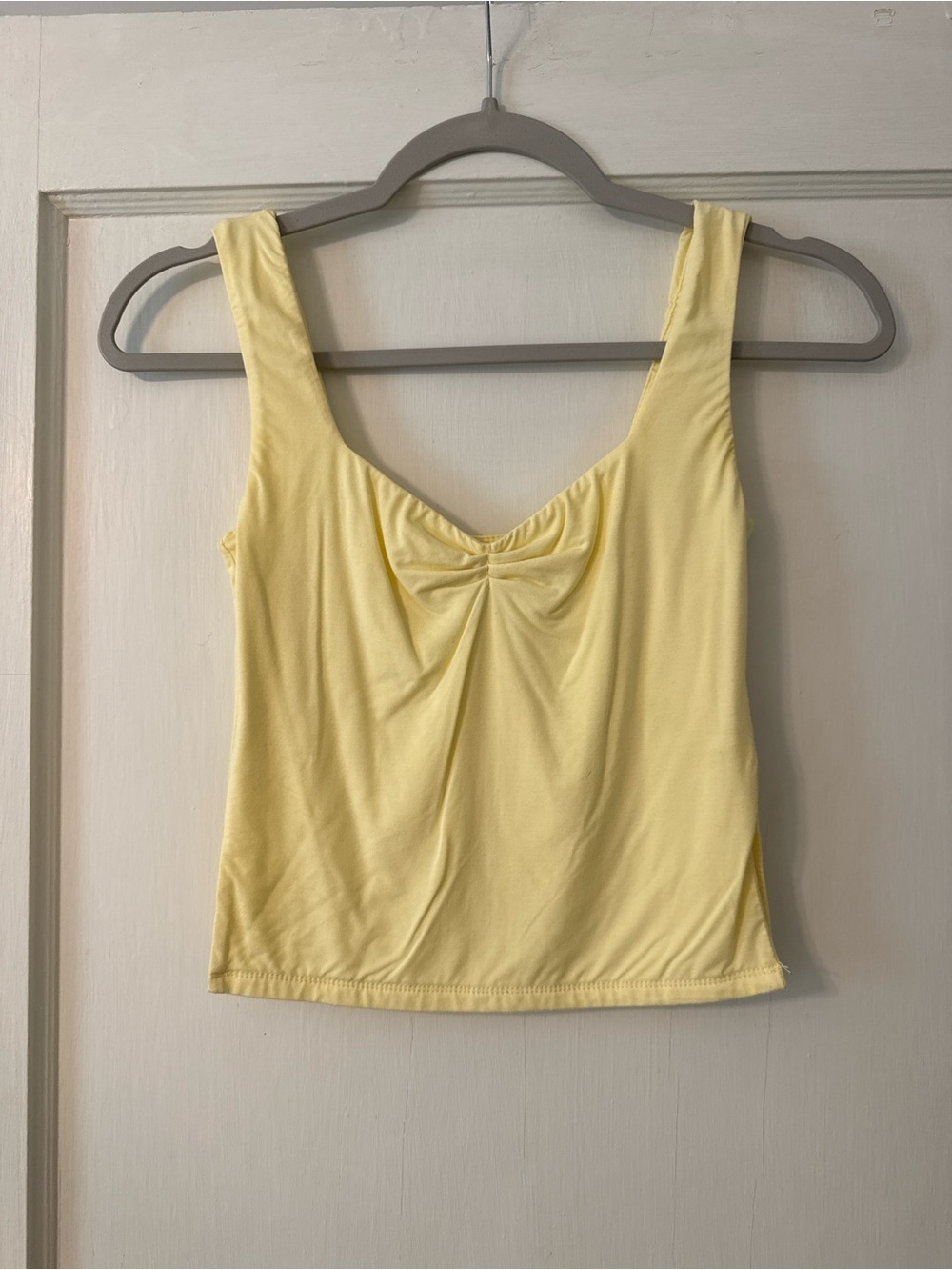 White Fox Yellow Tank Top